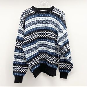 NWT Vintage Claiborne Fair Isle Sweater Size XL